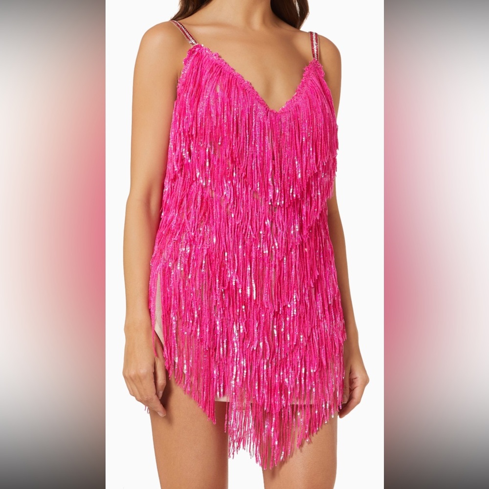 Bronco & Banco REVOLVE NEON Barbie Dress in Fuchsia
